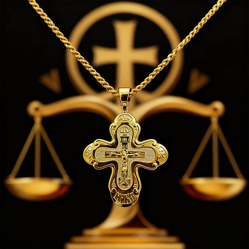 Cross Pendant Necklace Gold - 신제품 2026 정교회 십자가 목걸이 정교회