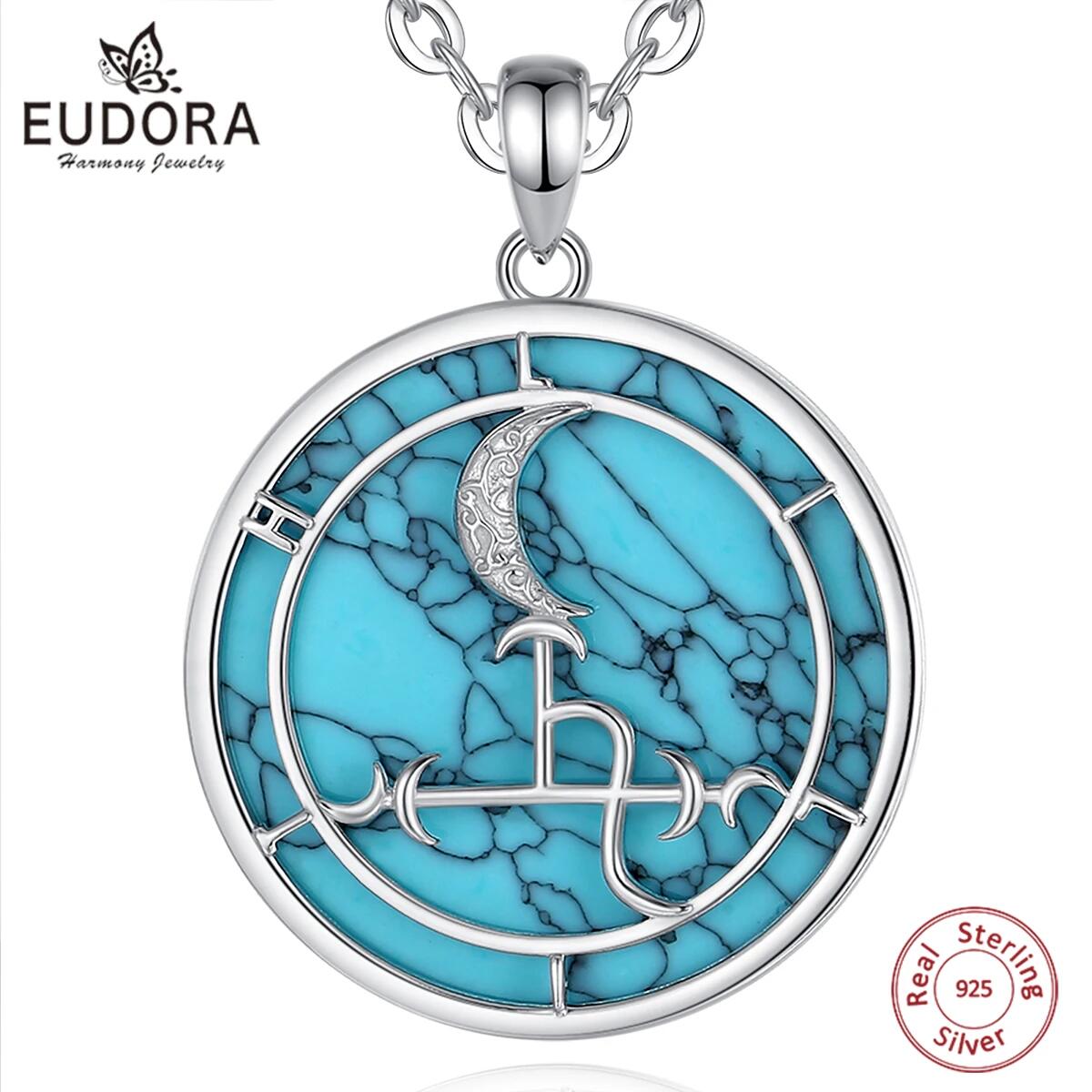 925 Sterling Silver Chain Necklace Men - Eudora 925 스털링 실버 릴리스 달