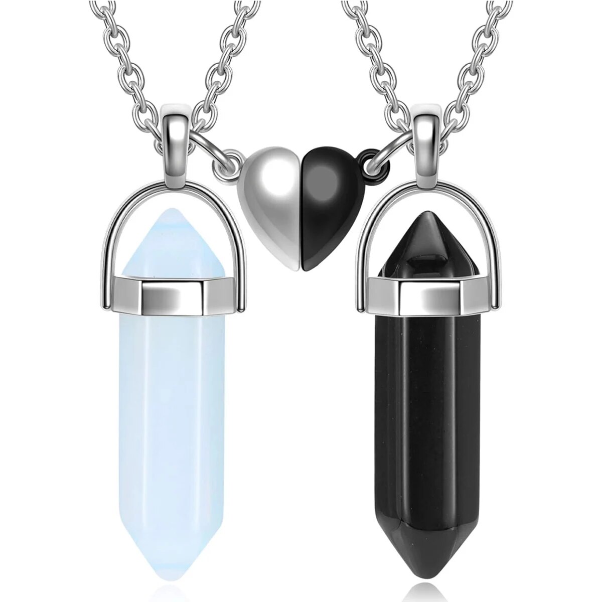 Magnetic Couple Matching Necklaces - 크리스탈 우정 커플 목걸이 (여성용, 남성용)