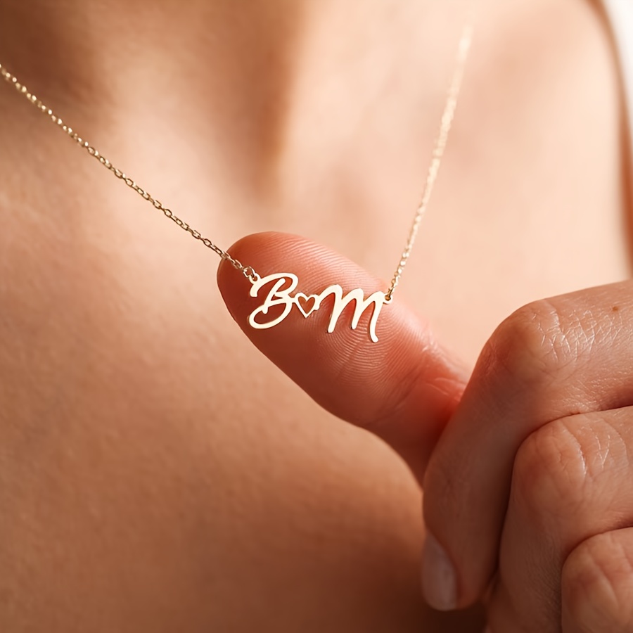 Custom Name Necklace Stainless Steel - 여성을위한 사용자 정의 이름 목걸이 방수