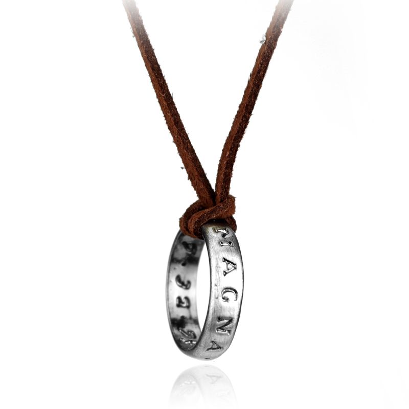Anime Pendant Necklace - 게임 애니메이션 가죽 체인 링 목걸이