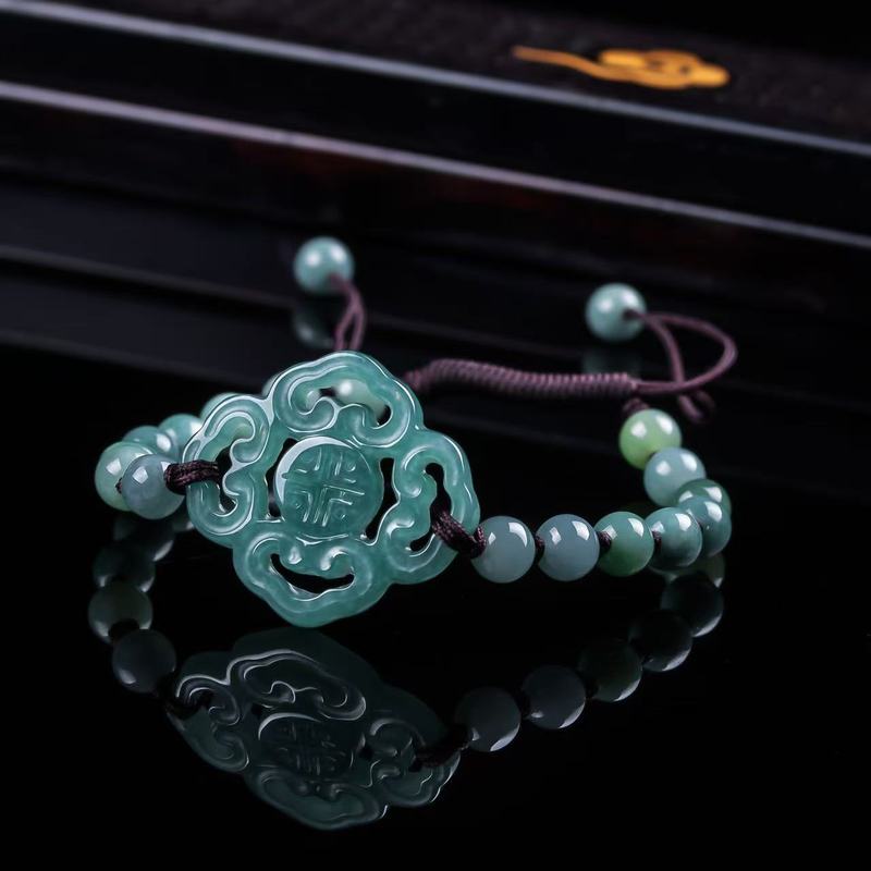 Bracelets - 천연 비취 A급 팔찌 오리지널 디자인