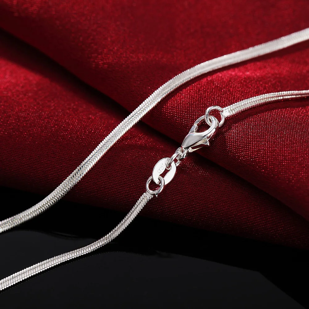 925 Sterling Silver Chain Necklace Men - 925 스털링 실버 목걸이, 40-75cm 길이,