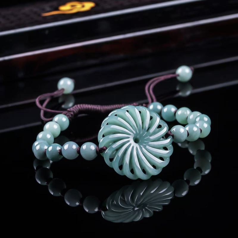Bracelets - 천연 비취 A급 행운을 가져다주는 진짜
