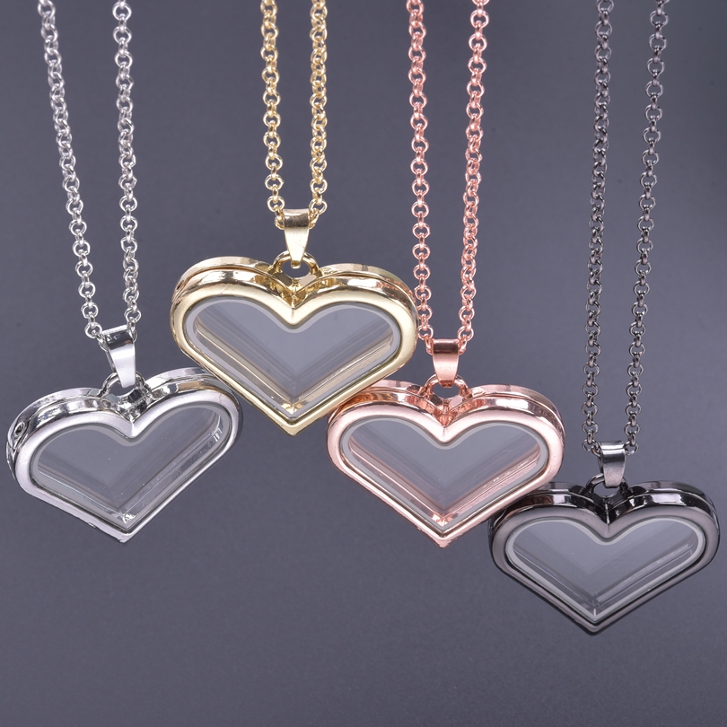 Heart Locket Necklace Photo - 1Pc Y2K 소녀 달콤한 사랑 심장