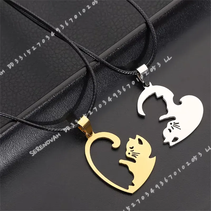 Magnetic Couple Matching Necklaces - 1 쌍 크리 에이 티브 귀여운