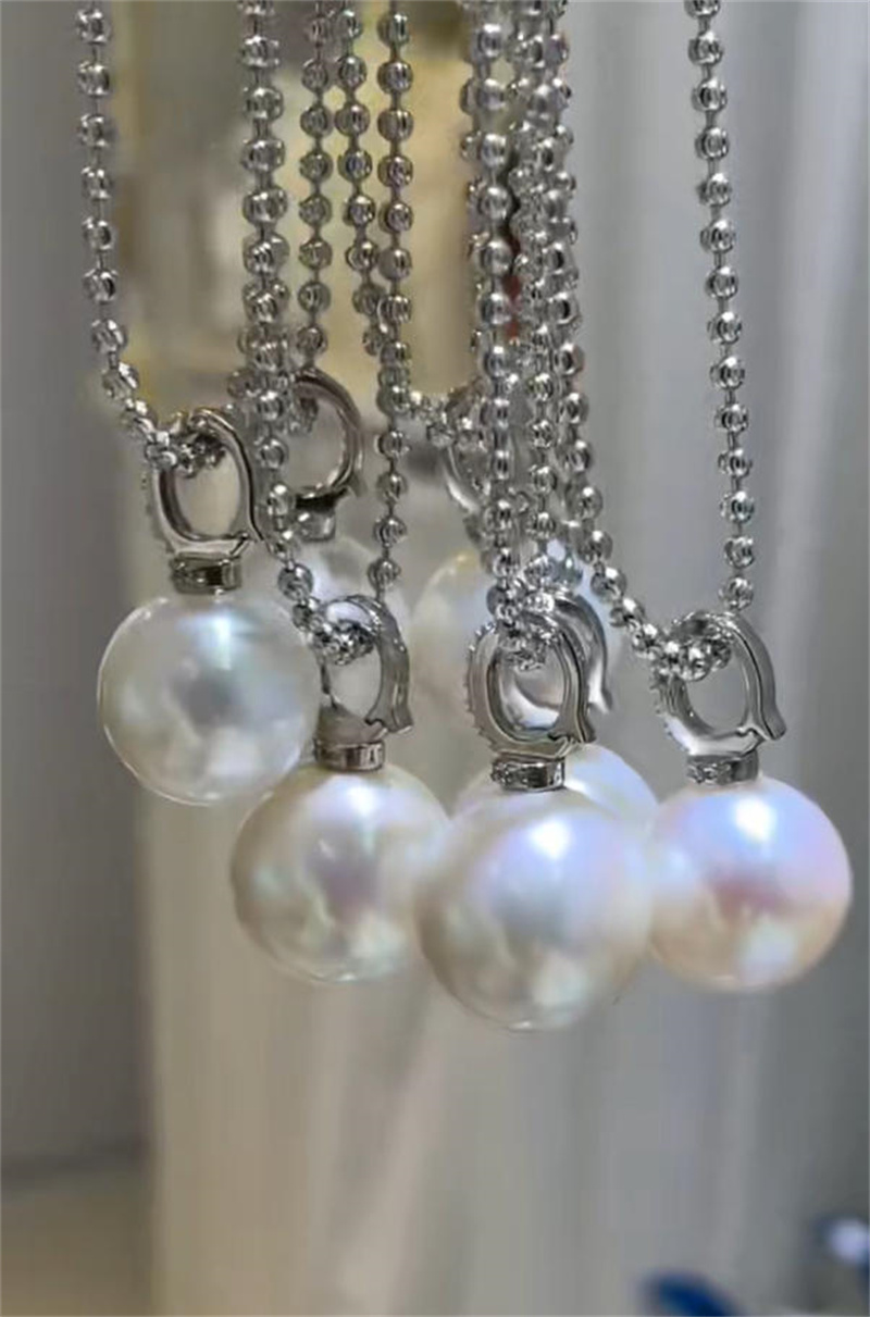 Pearl Choker Necklace Vintage - 여성을위한 클래식 우아한 천연 화이트 진주