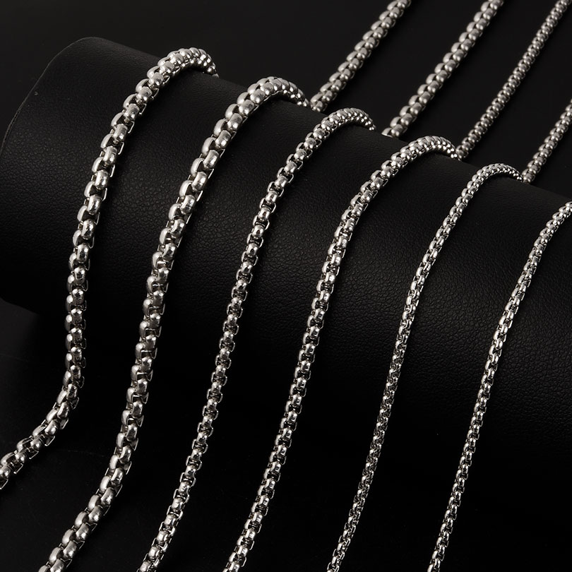 Cuban Link Chain 12Mm - 너비 2/2.5/3/4mm 여성을위한 실버 컬러 스테인레스
