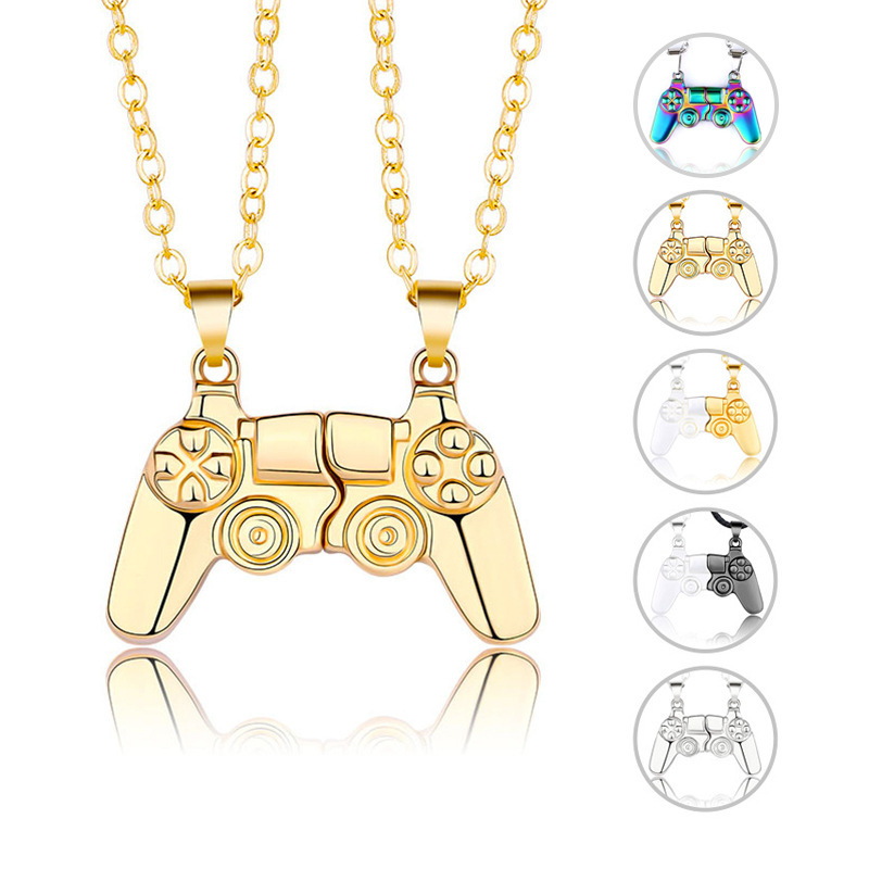 Magnetic Couple Matching Necklaces - 자석 게임 컨트롤러 목걸이 팔찌 세트,