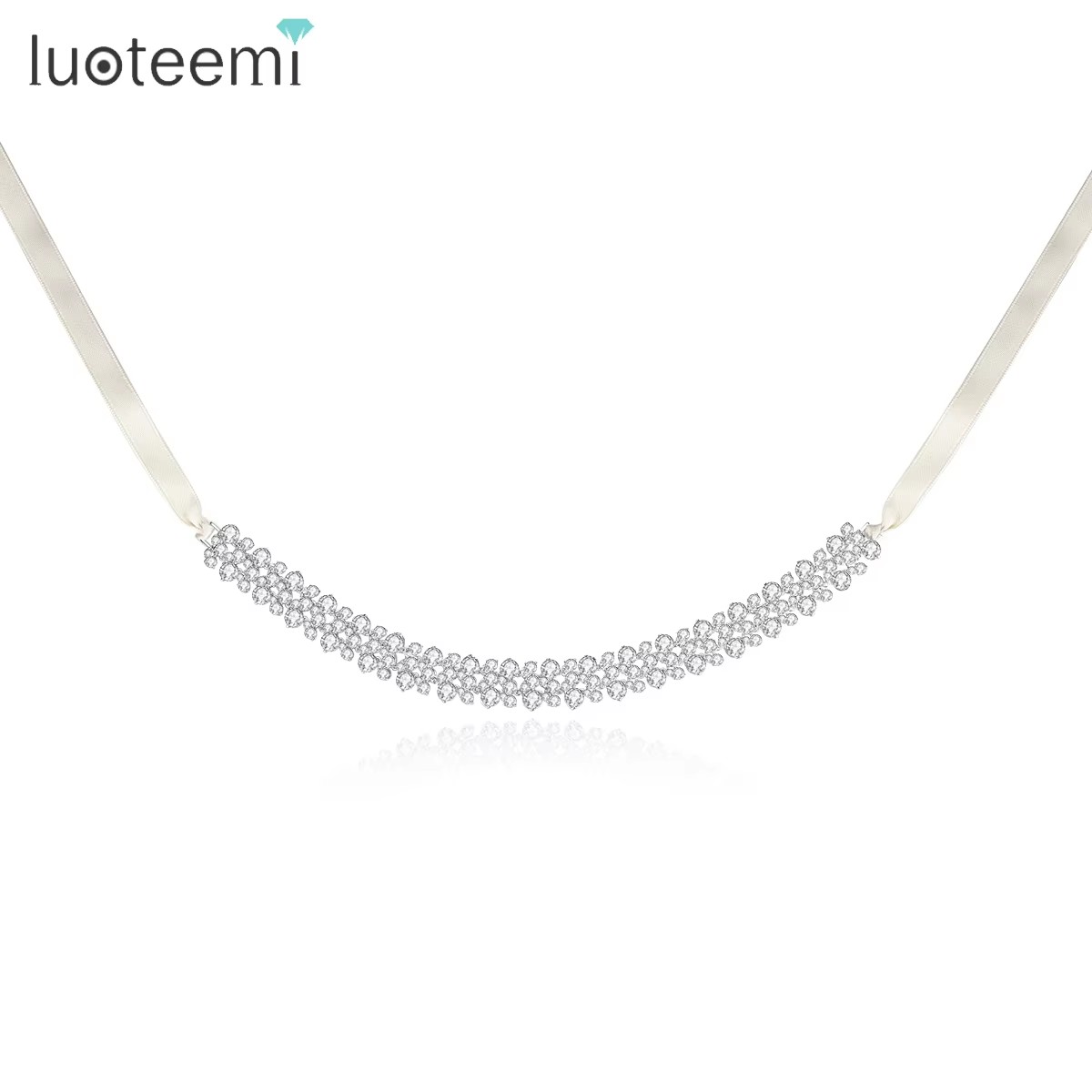 Layered Pendant Necklace Aesthetic - LUOTEEMI 여성을위한 3 레이어 큐빅 지르코니아