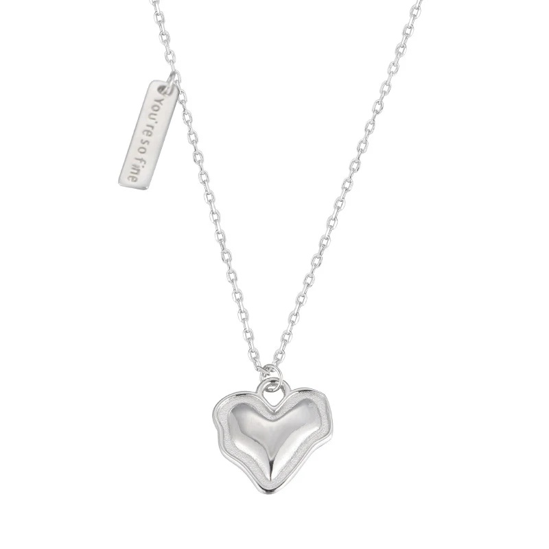 Layered Pendant Necklace Aesthetic - 베스트셀러 참 목걸이, 불규칙한 물결 모양