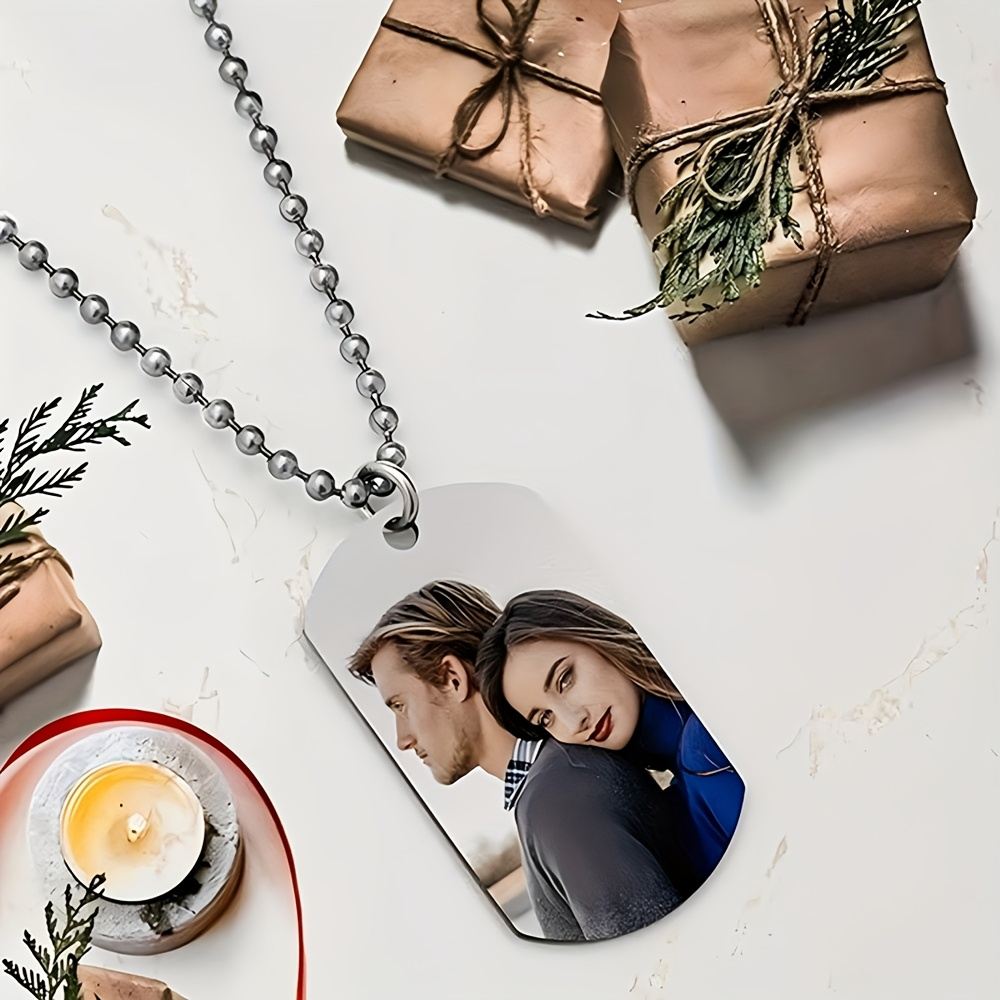 Custom Name Necklace Stainless Steel - 맞춤형 개인화 남성용 펜던트 목걸이, 양면