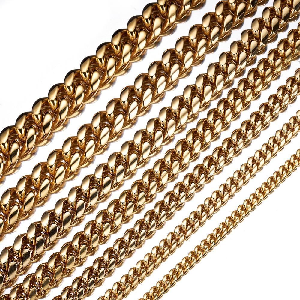TOPGRILLZ 스테인레스 스틸 골드 컬러 쿠바 체인 - Cuban Link Chain 12Mm 리뷰 및 가격