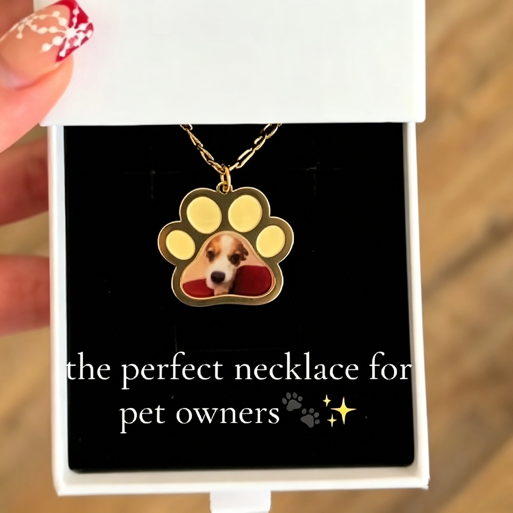 개인화 된 애완 동물 발 색깔 인쇄 사진 목걸이 스테인 - Custom Name Necklace Stainless Steel 리뷰 및 가격