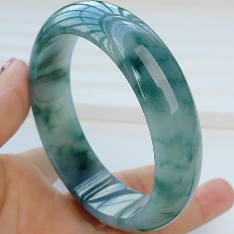 미얀마산 아이스 제이디트 팔찌, 엄마를 위한 선물, 고 - Bracelets 리뷰 및 가격