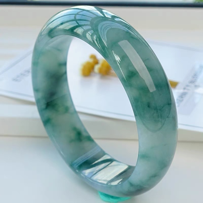 미얀마산 아이스 제이디트 팔찌, 엄마를 위한 선물, 고 - Bracelets 리뷰 및 가격