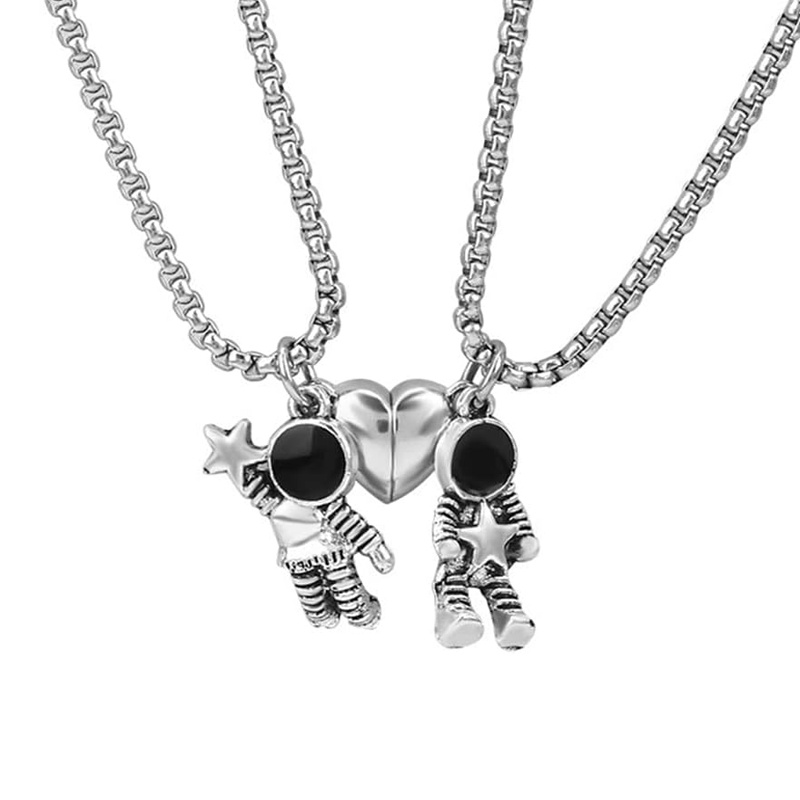 2 Pcs 천문학 우주인 일치하는 자기 커플 BFF 펜 - Magnetic Couple Matching Necklaces 리뷰 및 가격