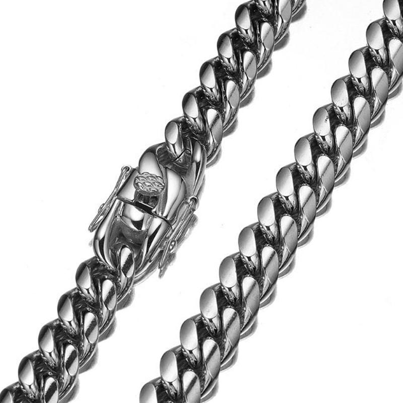 316L 스테인리스 스틸 마이애미 커브 쿠바 체인 링크 - Cuban Link Chain 12Mm 리뷰 및 가격
