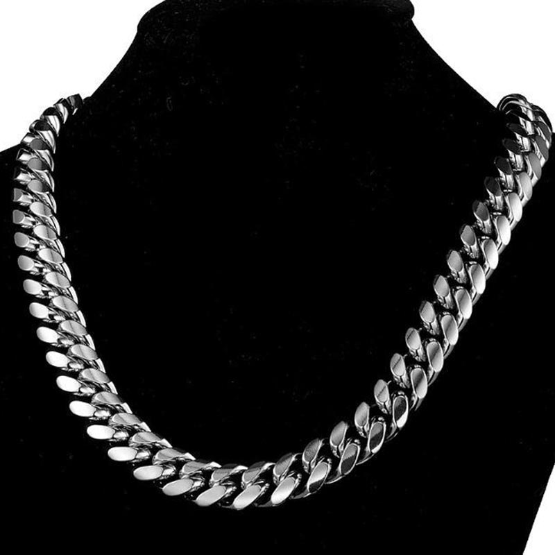 316L 스테인리스 스틸 마이애미 커브 쿠바 체인 링크 - Cuban Link Chain 12Mm 리뷰 및 가격
