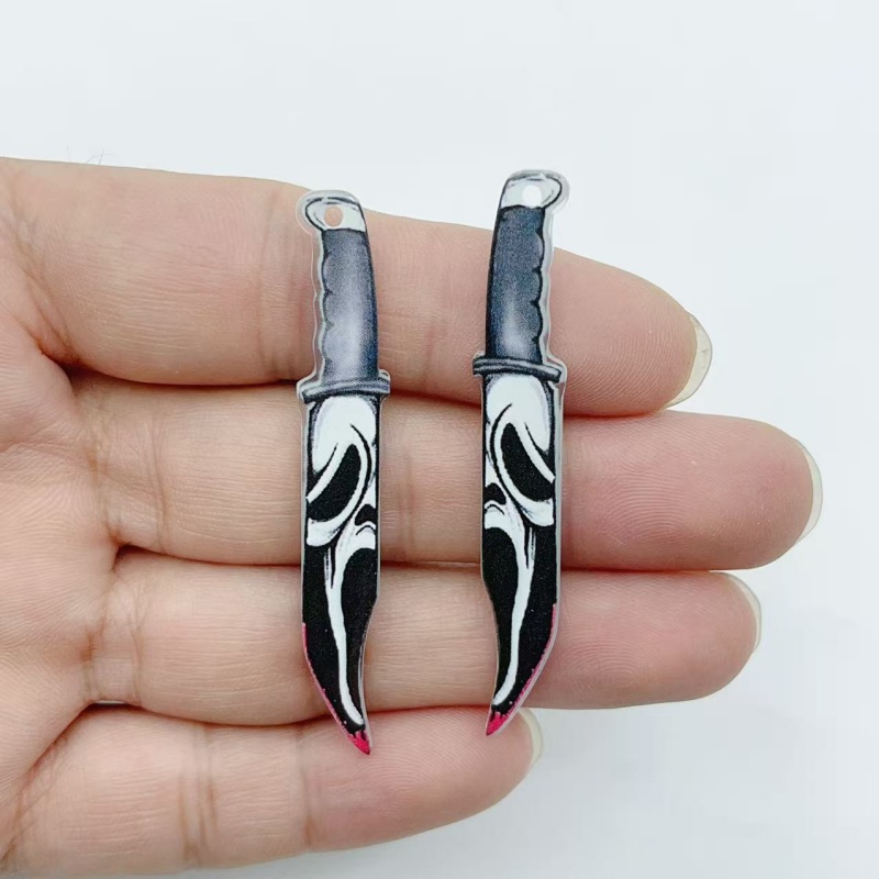 아크릴 쥬얼리 10개 할로윈 펜던트 DIY 귀걸이 목걸 - Earrings 리뷰 및 가격