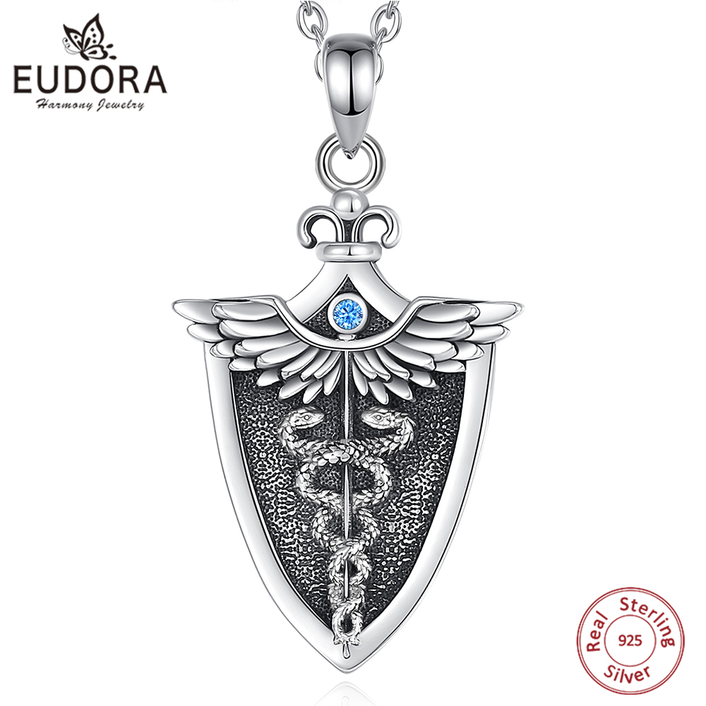 Eudora 남성용 오리지널 925 스털링 실버 카두세 - 925 Sterling Silver Chain Necklace Men 리뷰 및 가격