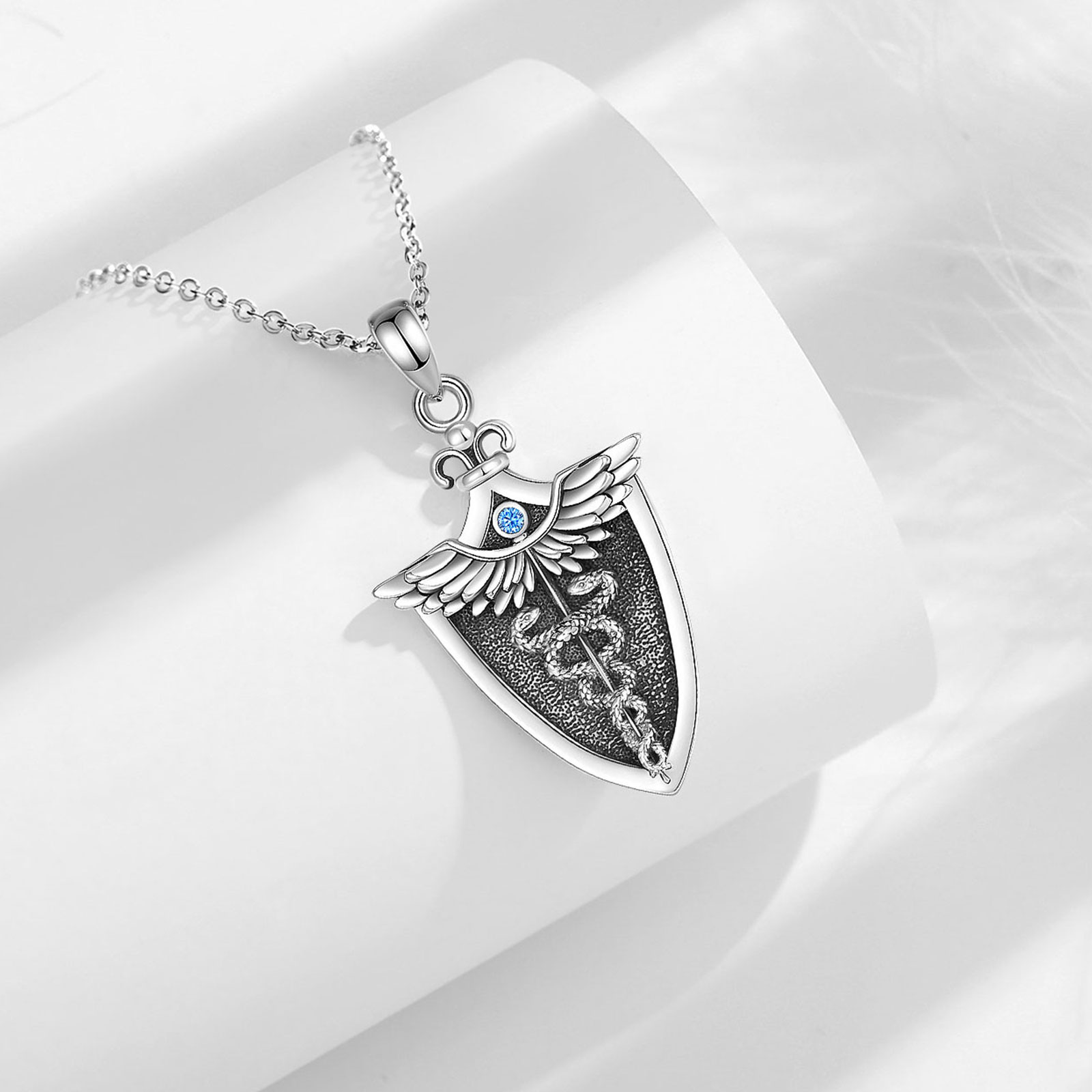 Eudora 남성용 오리지널 925 스털링 실버 카두세 - 925 Sterling Silver Chain Necklace Men 리뷰 및 가격