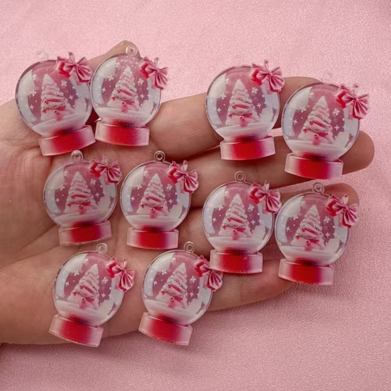 10pcs 인기있는 유럽과 미국의 아크릴 크리스마스 스 - Earrings 리뷰 및 가격