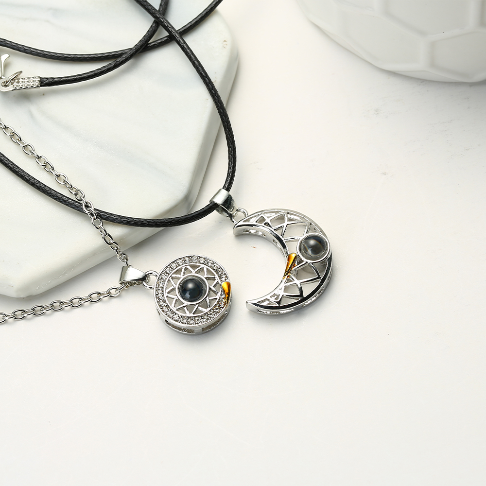 커플 매칭 목걸이, 태양 달 하트, 마그네틱 펜던트,  - Magnetic Couple Matching Necklaces 리뷰 및 가격