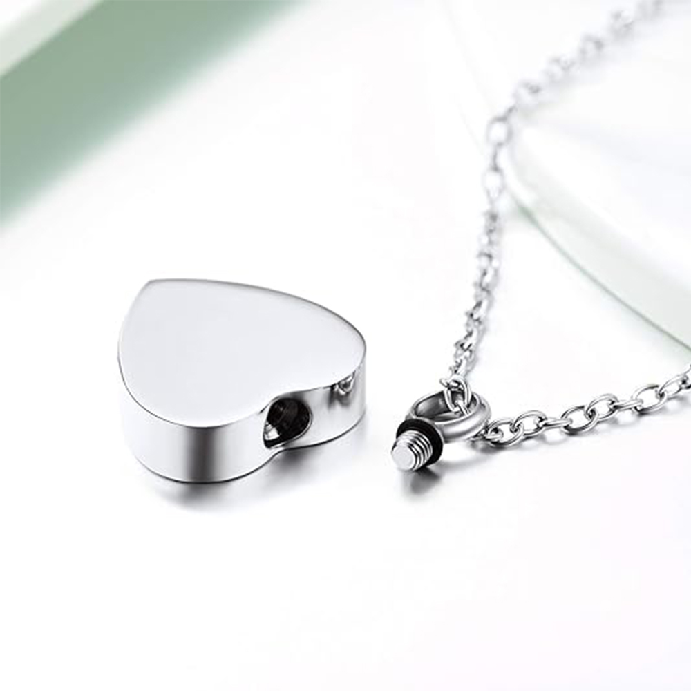 3가지 스타일의 스테인리스 스틸 유골 목걸이, 추모용  - Heart Locket Necklace Photo 리뷰 및 가격