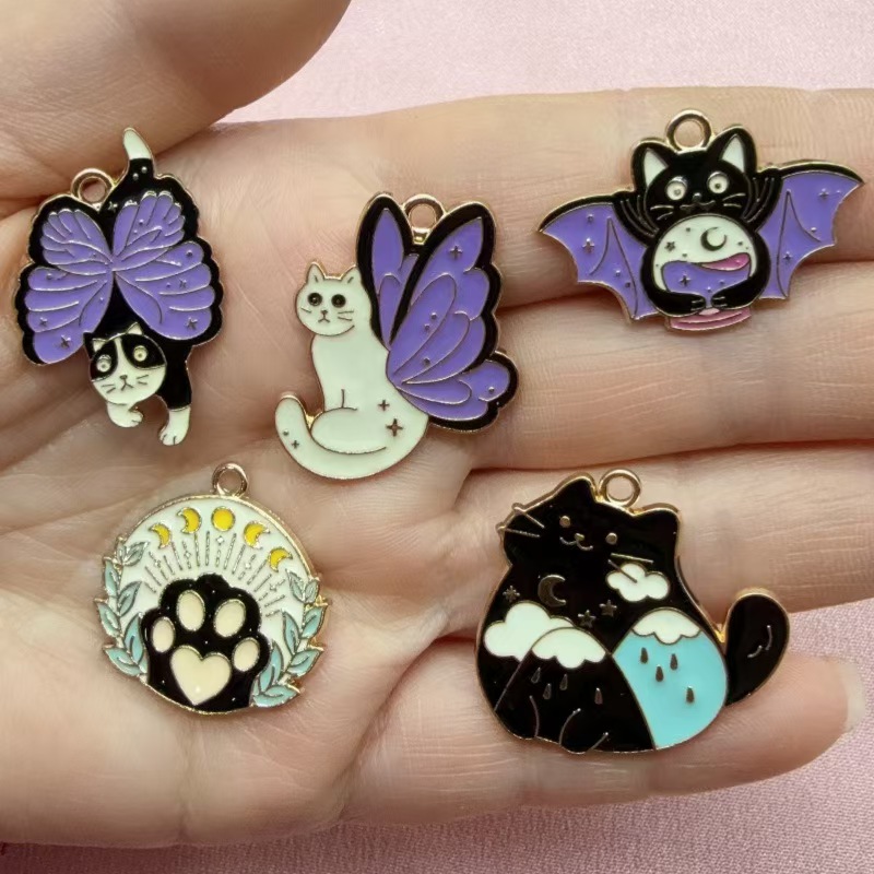 10pcs 나비 고양이 사랑 한국어판 쥬얼리 액세서리  - Earrings 리뷰 및 가격