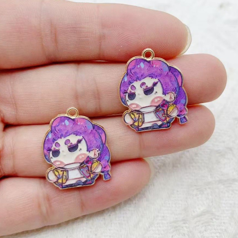 10개 만화 애니메이션 펜던트 오일 드롭 합금 DIY  - Earrings 리뷰 및 가격