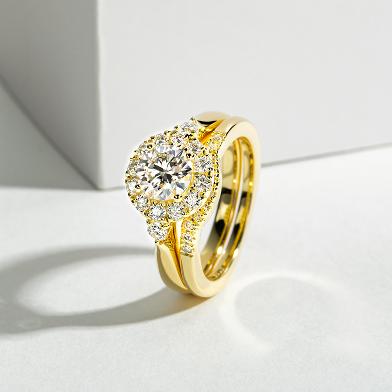 여성용 약혼 반지 세트, 925 스털링 실버, 1캐럿  - Moissanite Engagement Ring 1 Carat 리뷰 및 가격
