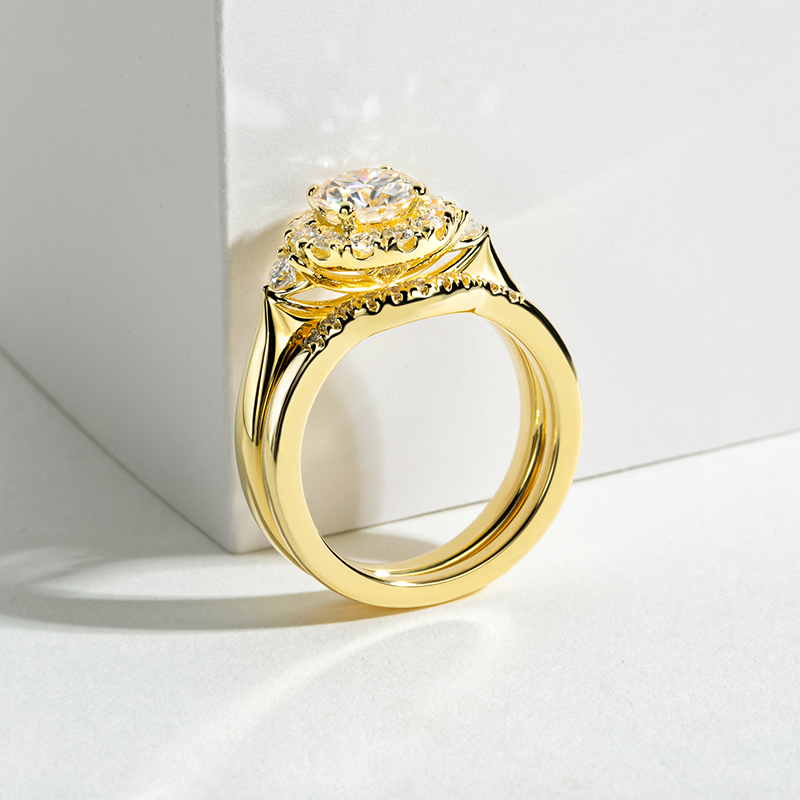 여성용 약혼 반지 세트, 925 스털링 실버, 1캐럿  - Moissanite Engagement Ring 1 Carat 리뷰 및 가격