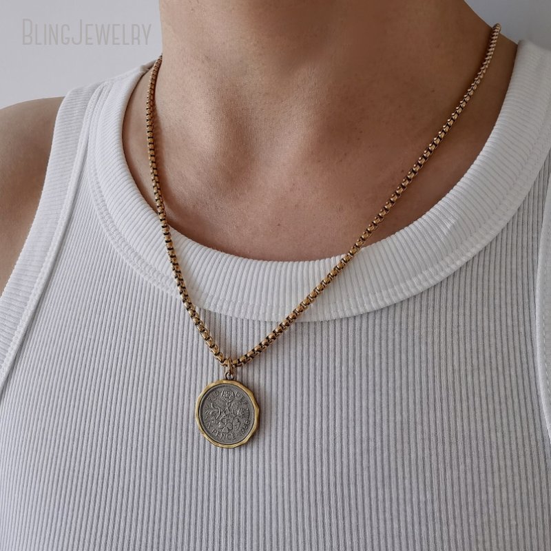 10pcs 방수 스테인레스 스틸 박스 체인 쥬얼리 럭키 - Cross Pendant Necklace Gold 리뷰 및 가격