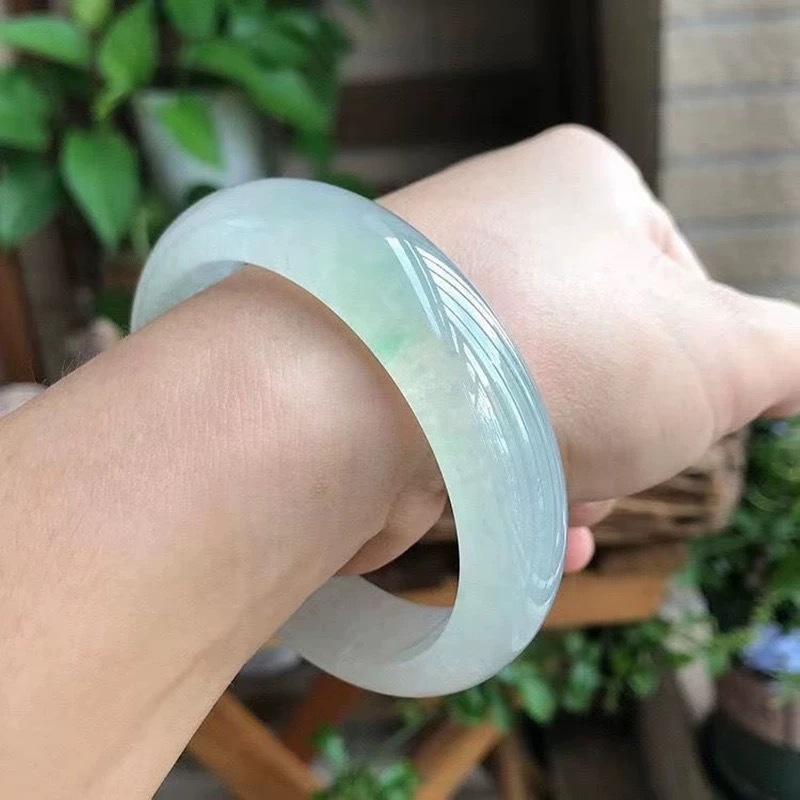 옥 여성용 팔찌, 둥근 모양, 반투명, 버마 고광산,  - Bracelets 리뷰 및 가격