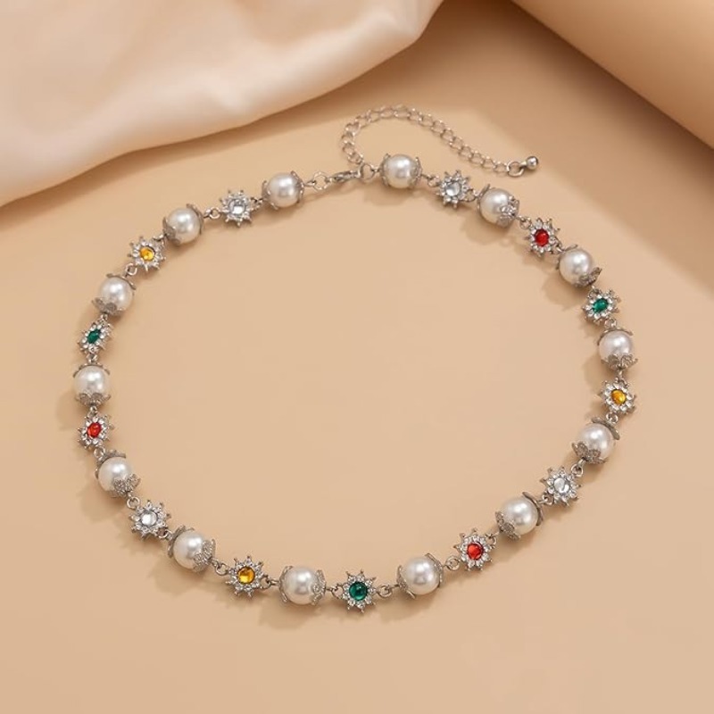 잉마크 빈티지 진주 초커 목걸이 여성용 웨딩 신부 고스 - Pearl Choker Necklace Vintage 리뷰 및 가격