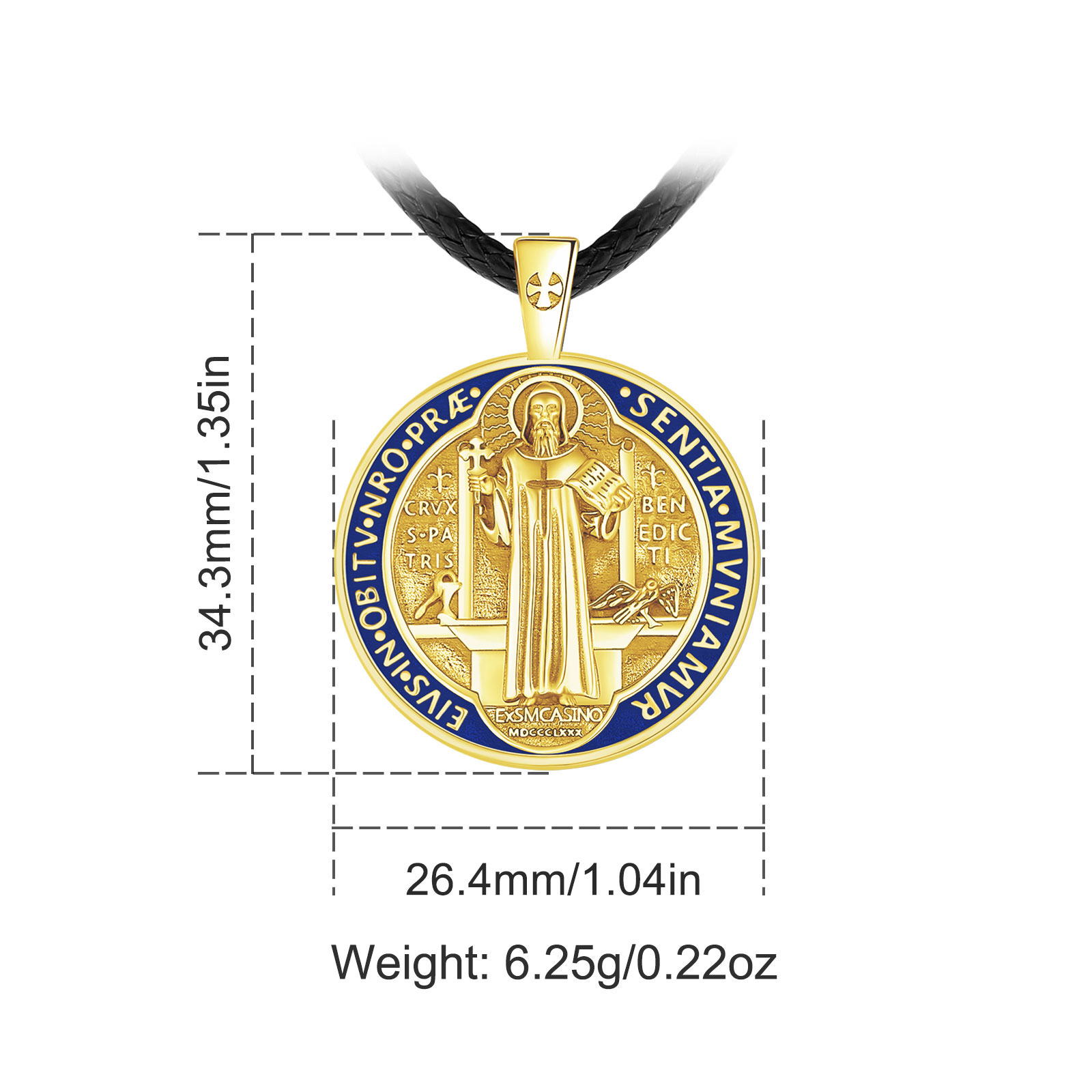 유도라 925 스털링 실버 세인트 베네딕트 목걸이 18 - 925 Sterling Silver Chain Necklace Men 리뷰 및 가격