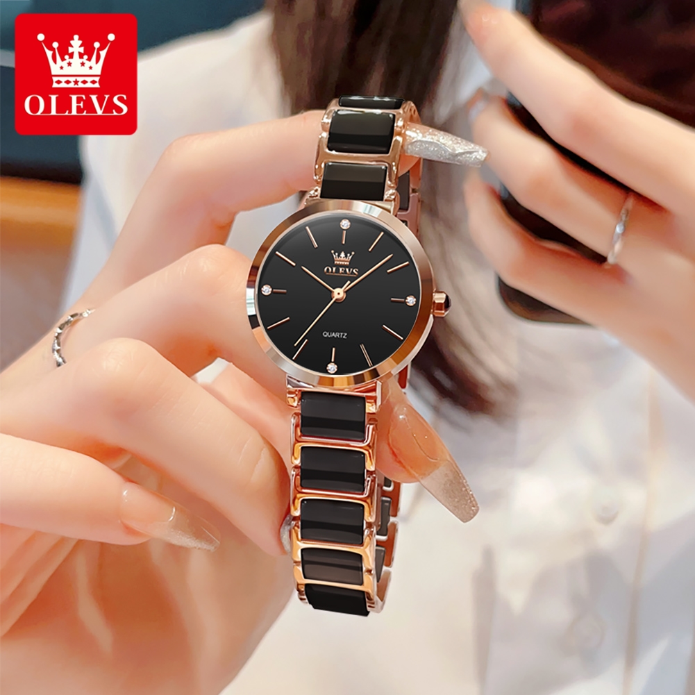 OLEVS 여성 시계 5877 고급스러운 우아한 쿼츠  - Watch Accessories 리뷰 및 가격