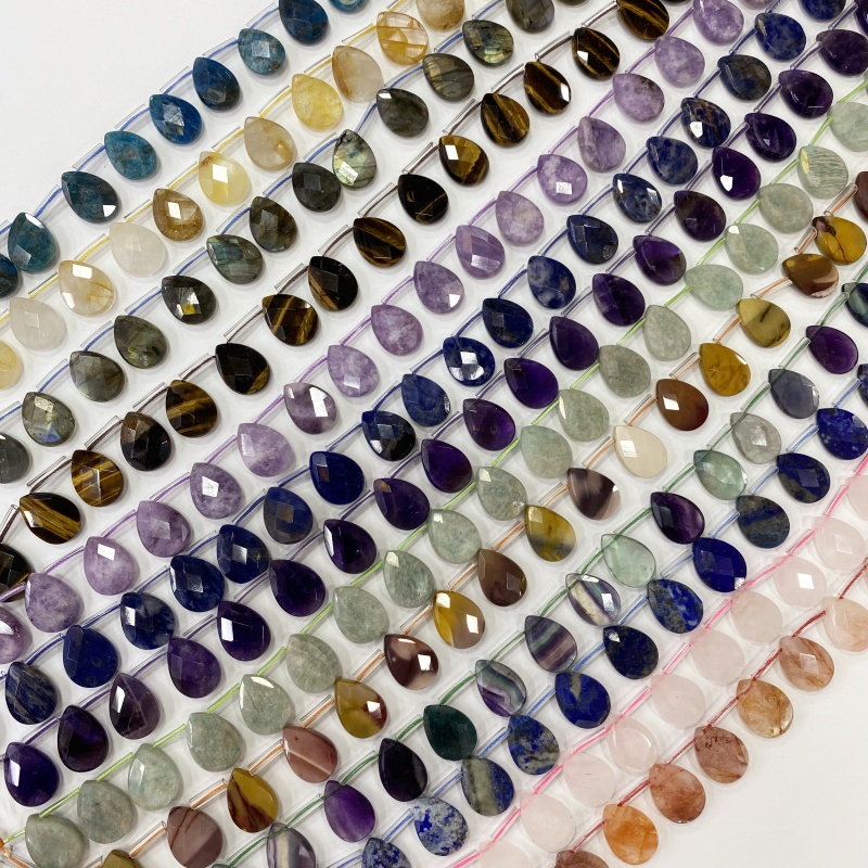 13x18mm 면처리된 눈물방울 모양 천연 크리스탈 아 - Crystal Pendant Necklace Natural Stone 리뷰 및 가격