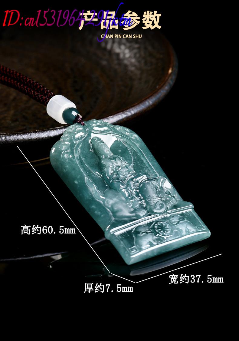 천연 버마산 경옥 관음 펜던트 목걸이 참 장식품 디자이 - Necklaces 리뷰 및 가격