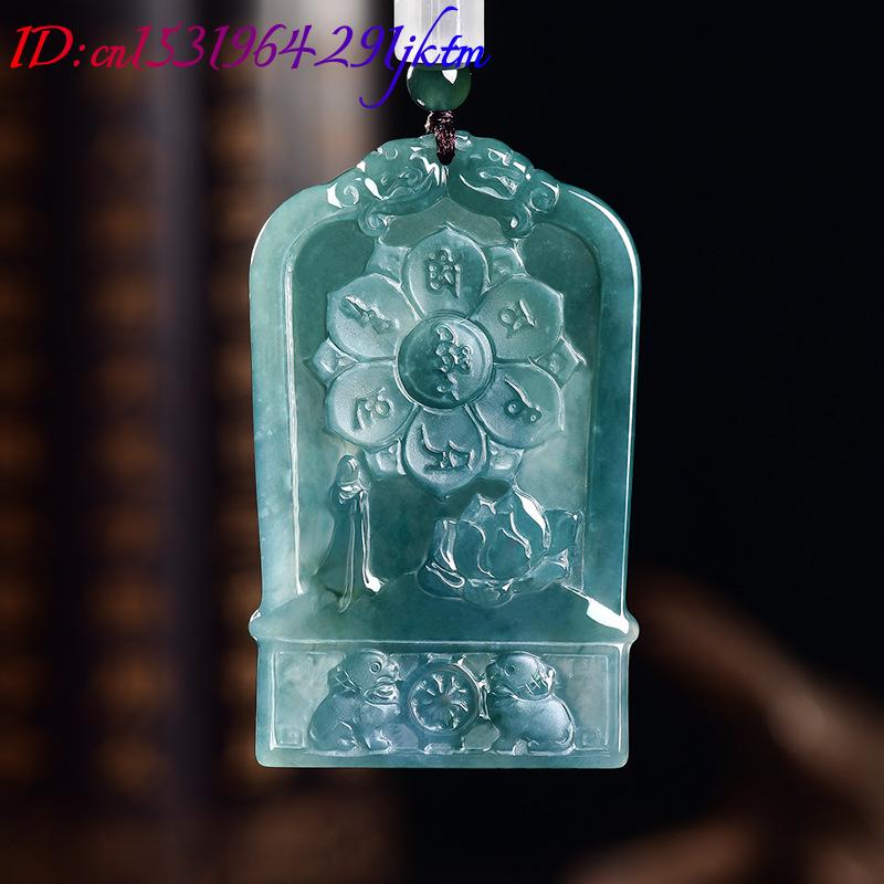천연 버마산 경옥 관음 펜던트 목걸이 참 장식품 디자이 - Necklaces 리뷰 및 가격