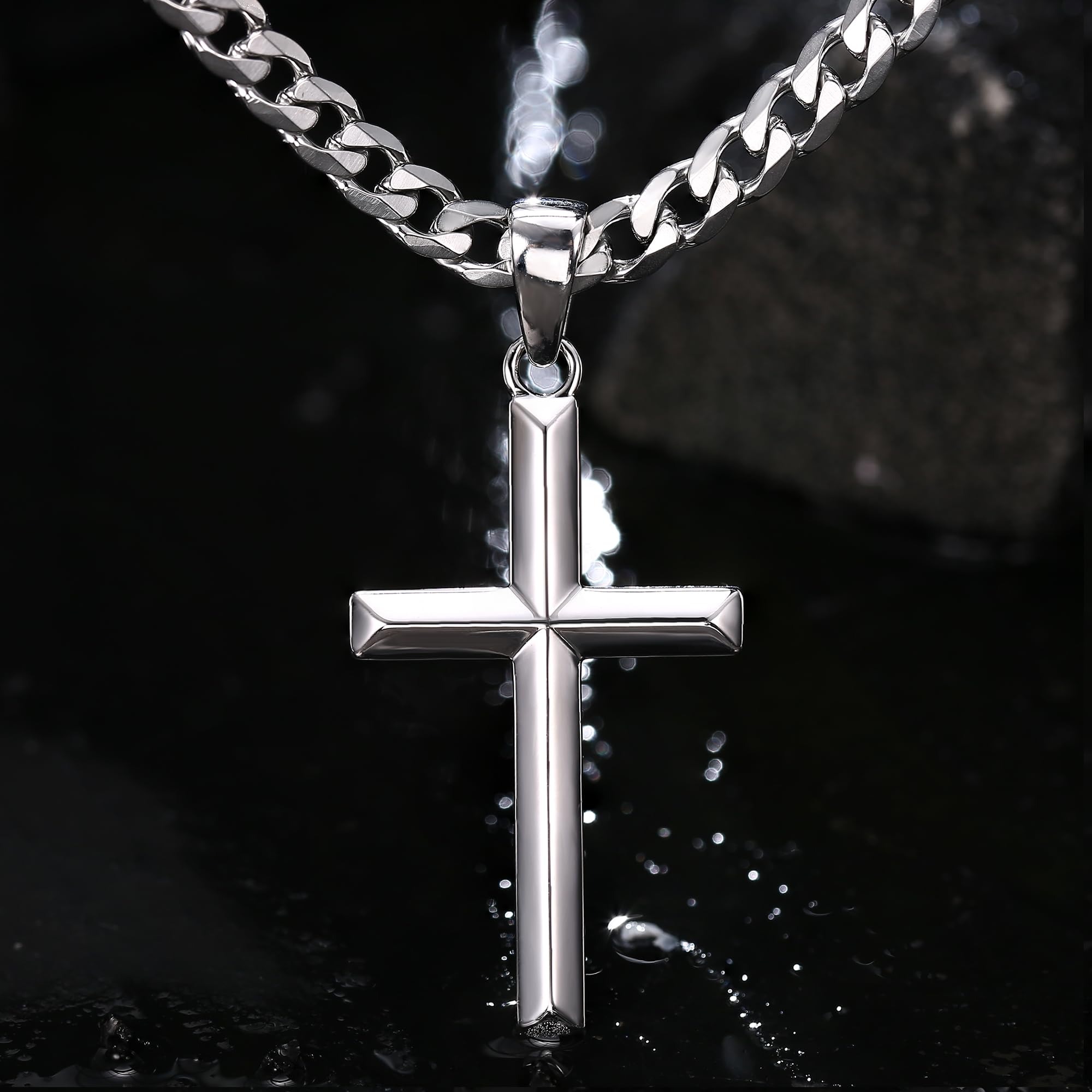 팬실버 925 스털링 실버 십자가 목걸이 남녀 공용 스 - 925 Sterling Silver Chain Necklace Men 리뷰 및 가격