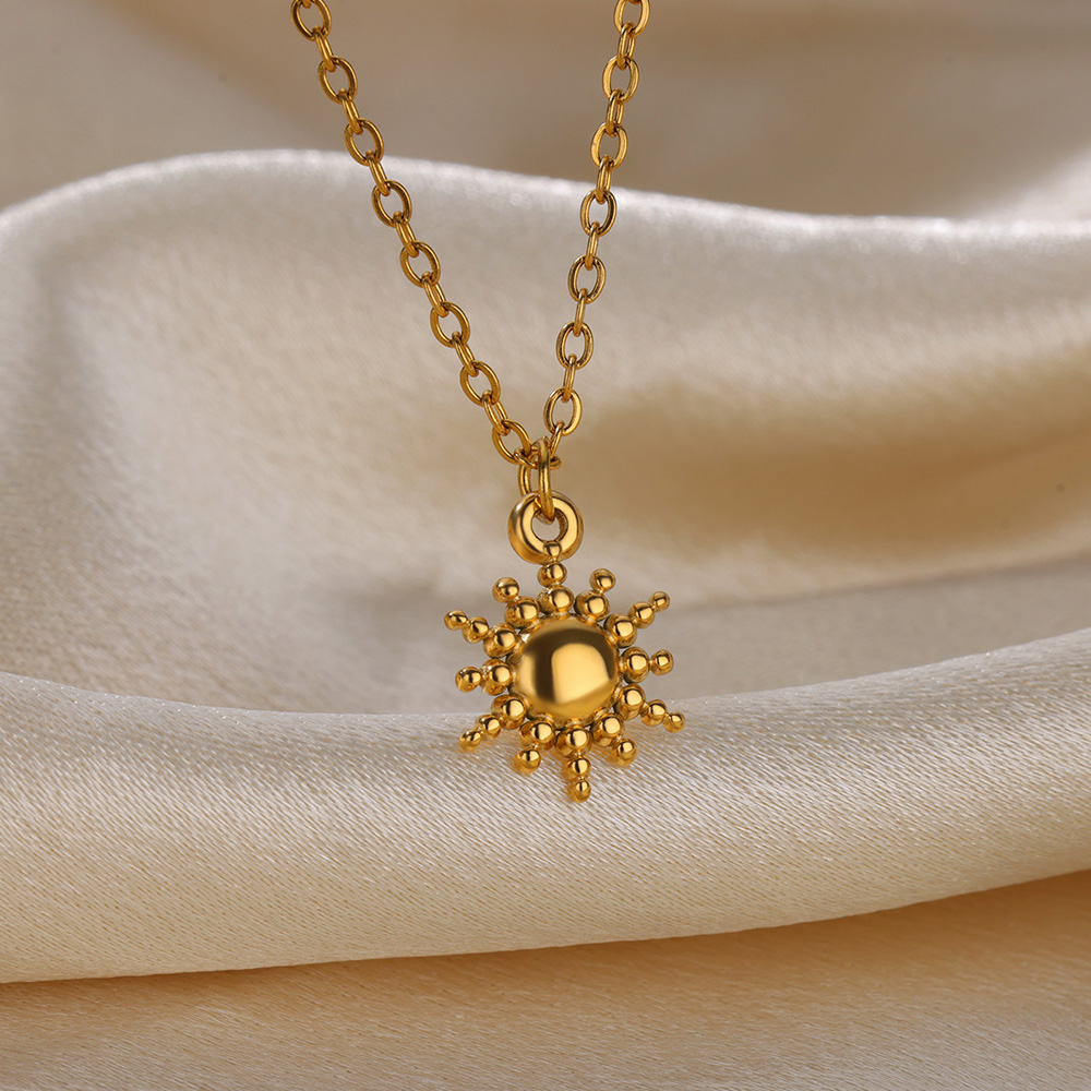 여성을위한 스테인레스 스틸 기하학 목걸이 패션 태양 해 - Heart Locket Necklace Photo 리뷰 및 가격