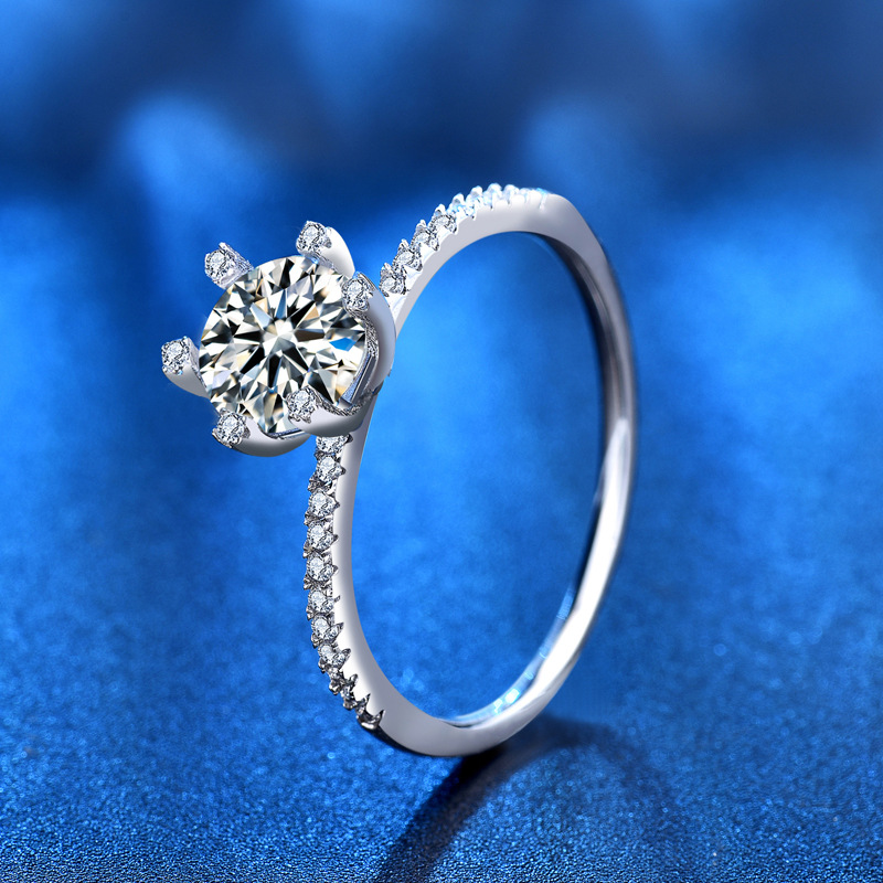 S925 웨딩 약혼 모이사나이트 반지 럭셔리 1캐럿 9 - Moissanite Engagement Ring 1 Carat 리뷰 및 가격