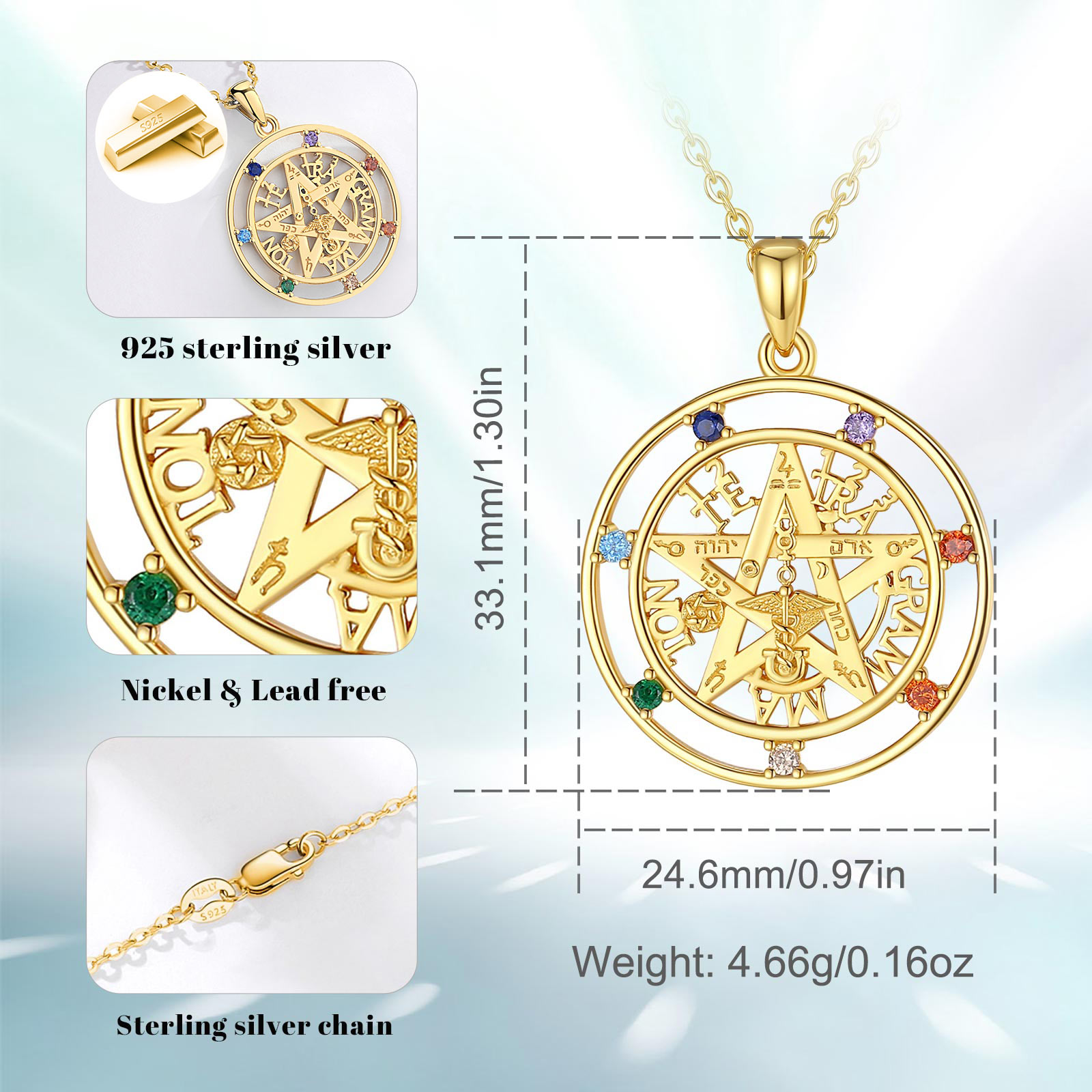여성을위한 Eudora 925 스털링 실버 오각형 목걸 - 925 Sterling Silver Chain Necklace Men 리뷰 및 가격