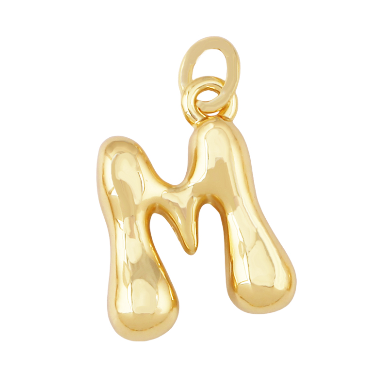 3개 세트 귀여운 황동 이니셜 버블 이름 A-Z 레터  - Initial Letter Necklace 18K Gold 리뷰 및 가격