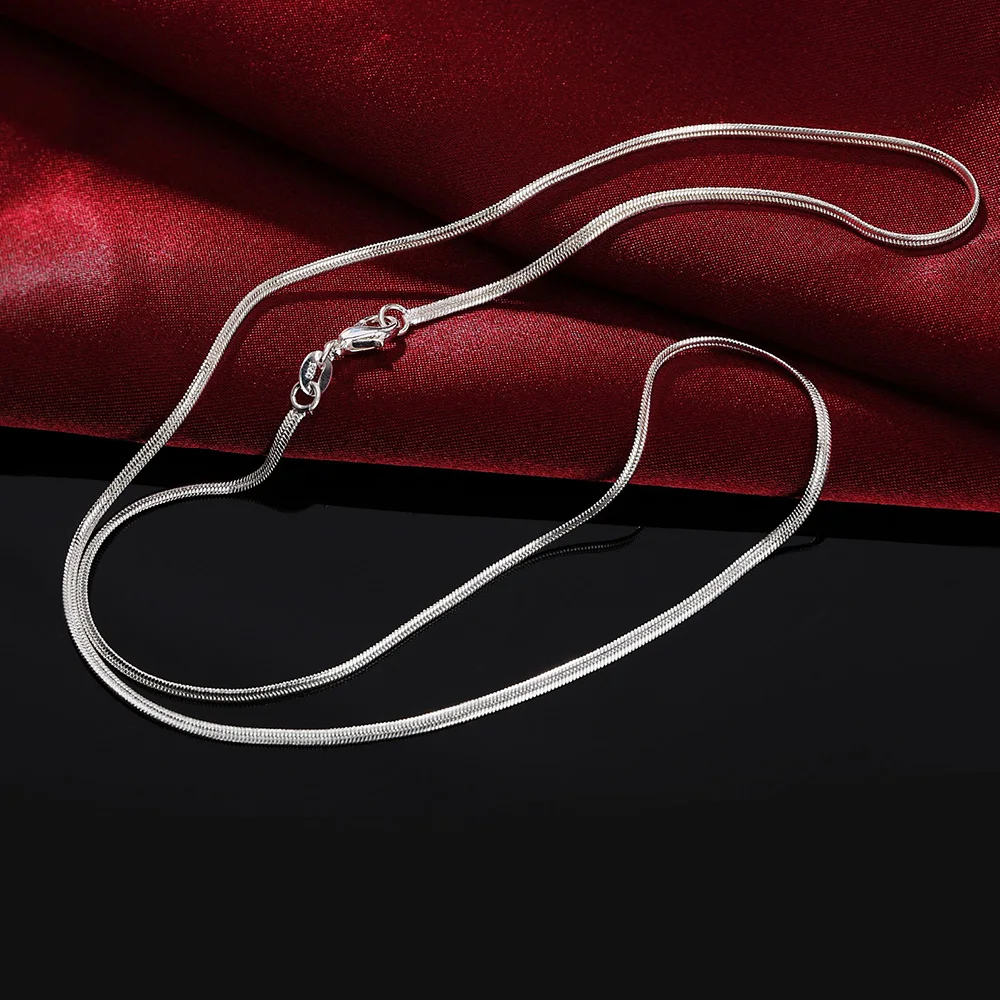 925 스털링 실버 목걸이, 40-75cm 길이, 2m - 925 Sterling Silver Chain Necklace Men 리뷰 및 가격