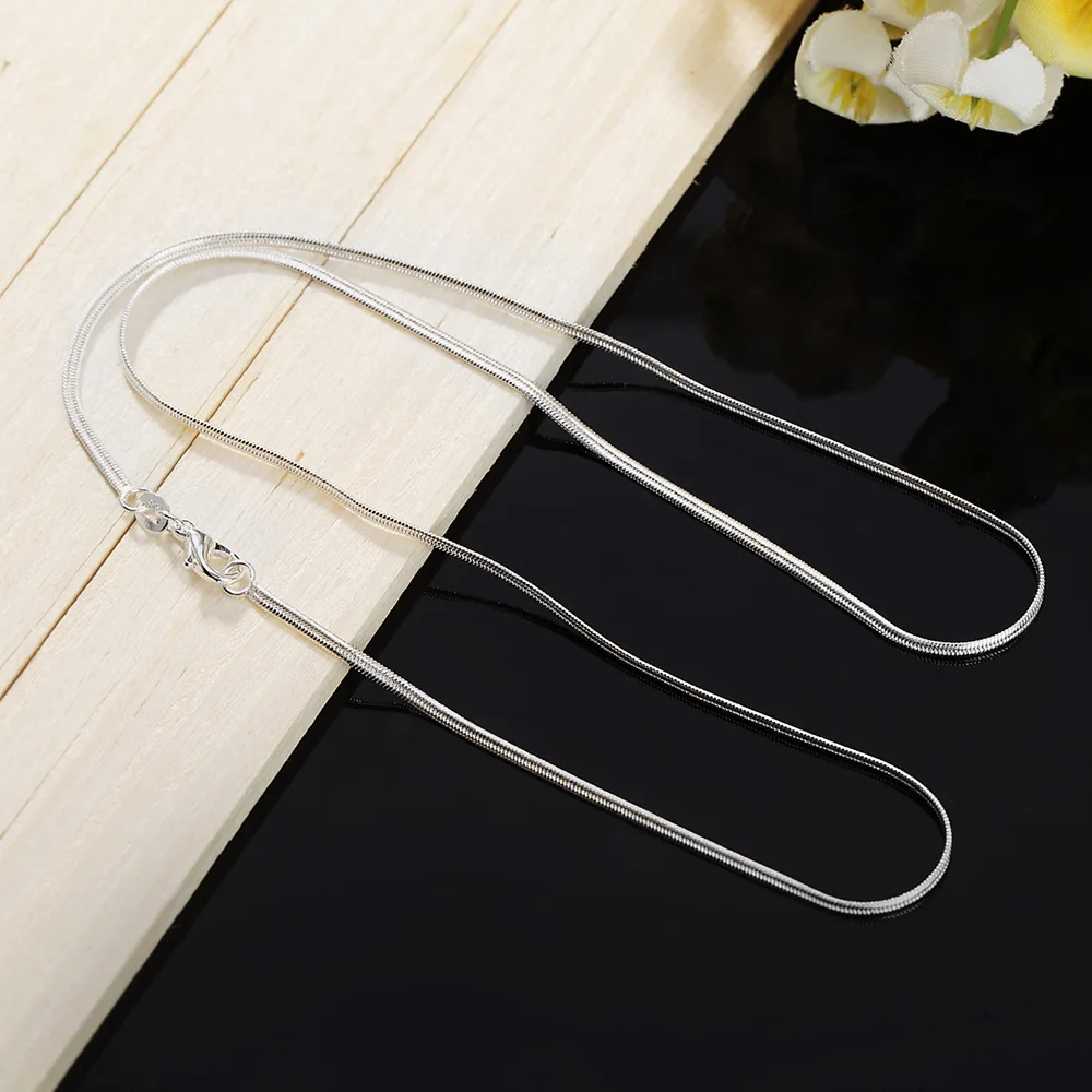 925 스털링 실버 목걸이, 40-75cm 길이, 2m - 925 Sterling Silver Chain Necklace Men 리뷰 및 가격