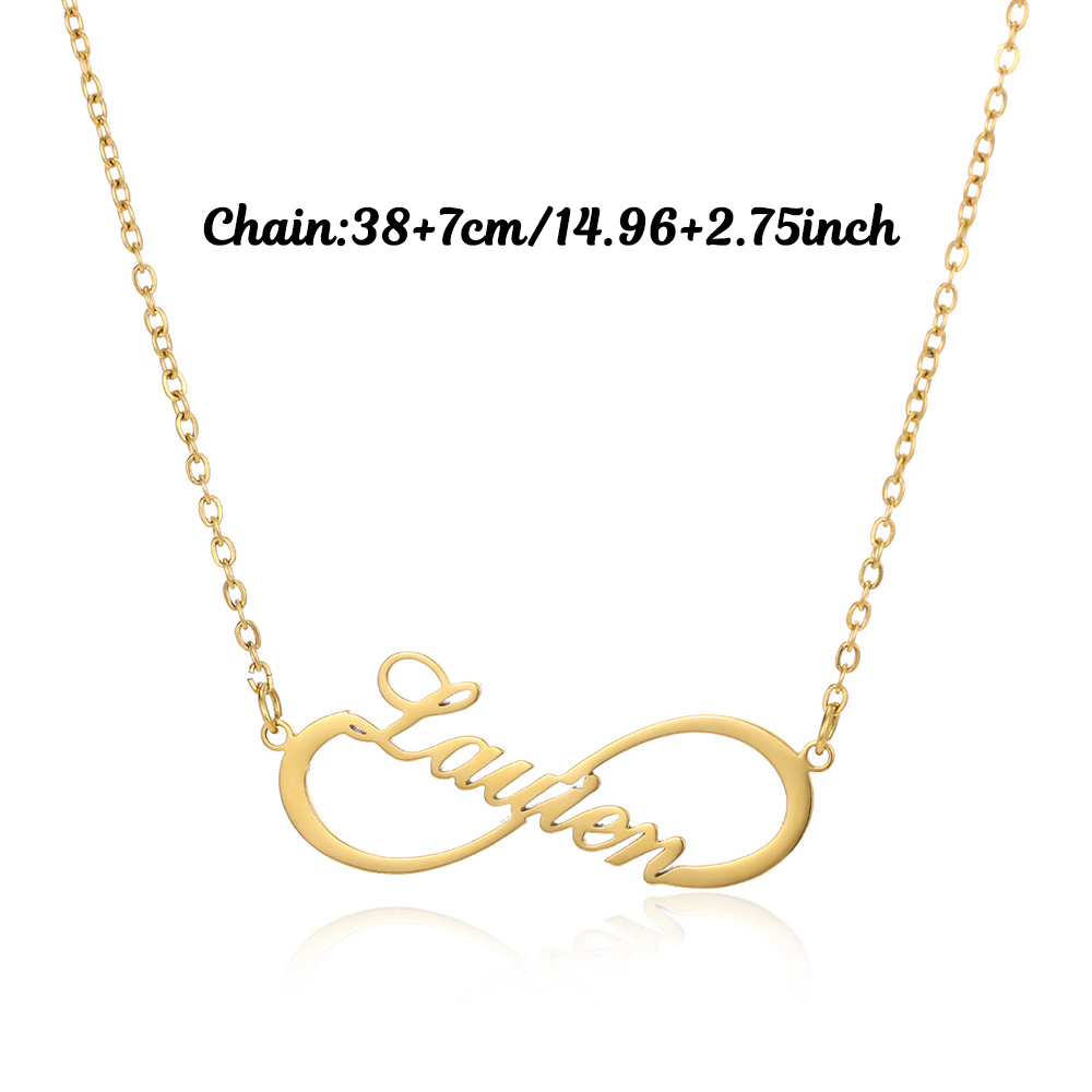 맞춤 이름 인피니티 목걸이 여성 가족 어머니 개인 맞춤 - Custom Name Necklace Stainless Steel 리뷰 및 가격