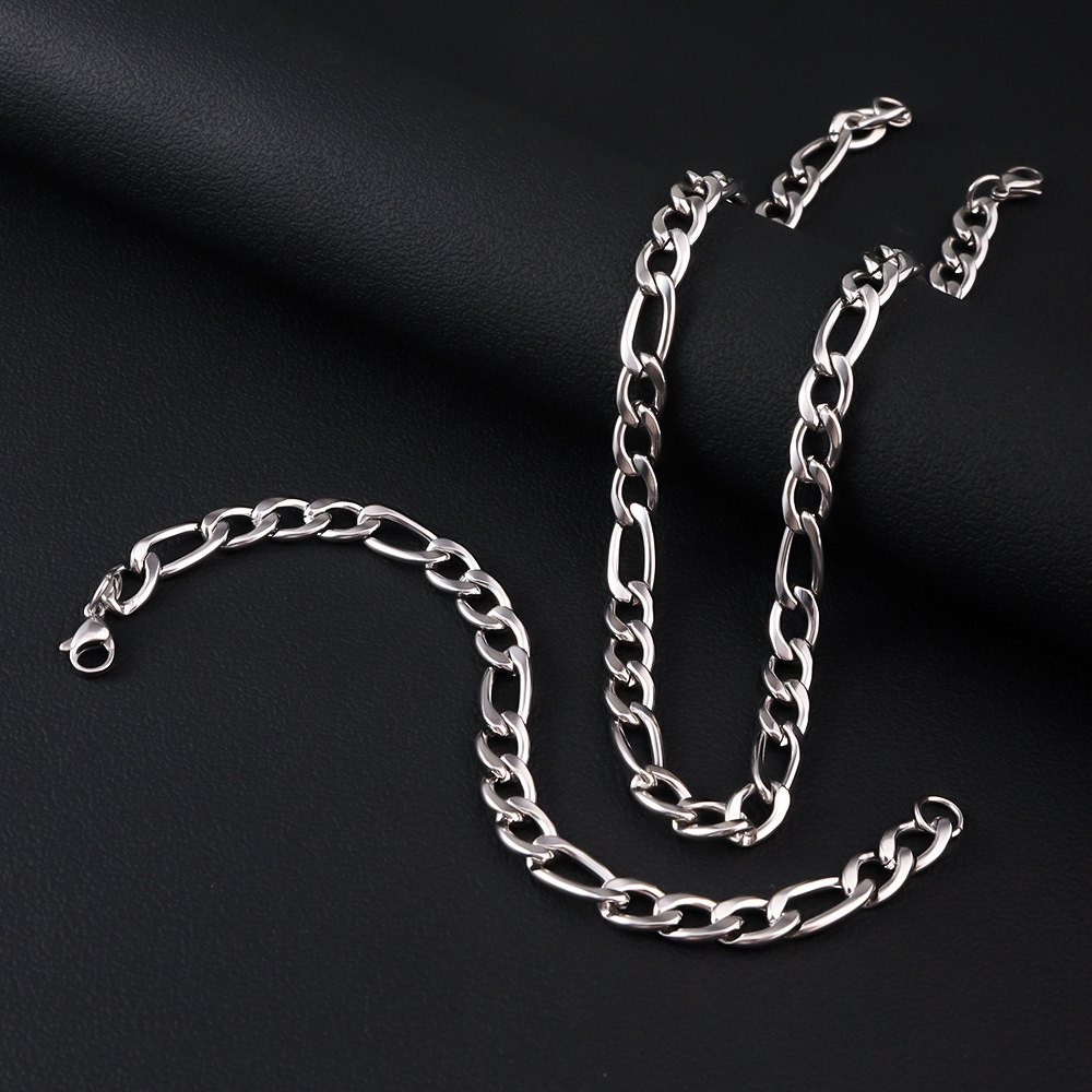 남성용 HNSP 316L 스테인레스 스틸 피가로 체인  - Cuban Link Chain 12Mm 리뷰 및 가격